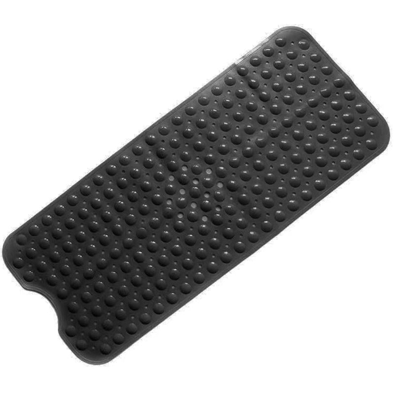 ZENO Bath Mat 100x40cm | Non-Slip Anti-Mould | 200 Suction Cups with Drain Holes | Large Rubber | Machine Washable & Durable