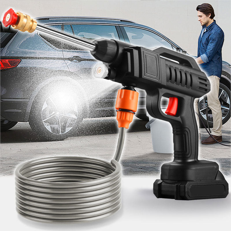 【Free shipping】62 Bar Portable Pressure Washer with 2 Battery,Pressur Washers with 6-in-1 Nozzle,5M Hose,Pressur Washers for Patio Car Floor Garden Cleaning