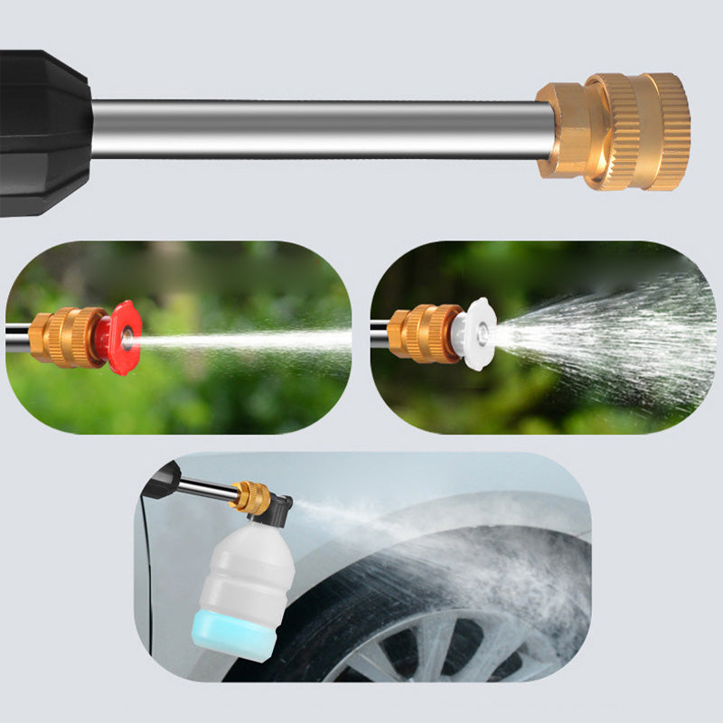 【Free shipping】62 Bar Portable Pressure Washer with 2 Battery,Pressur Washers with 6-in-1 Nozzle,5M Hose,Pressur Washers for Patio Car Floor Garden Cleaning