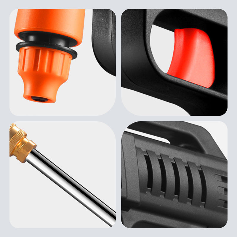 【Free shipping】62 Bar Portable Pressure Washer with 2 Battery,Pressur Washers with 6-in-1 Nozzle,5M Hose,Pressur Washers for Patio Car Floor Garden Cleaning