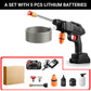 【Free shipping】62 Bar Portable Pressure Washer with 2 Battery,Pressur Washers with 6-in-1 Nozzle,5M Hose,Pressur Washers for Patio Car Floor Garden Cleaning