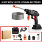 【Free shipping】62 Bar Portable Pressure Washer with 2 Battery,Pressur Washers with 6-in-1 Nozzle,5M Hose,Pressur Washers for Patio Car Floor Garden Cleaning