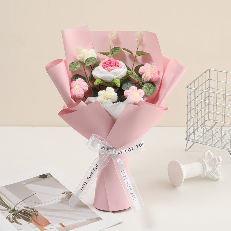 🔥【Mother's Day Special Offer!】🔥Handmade Delicate Crochet Flower Bouquet