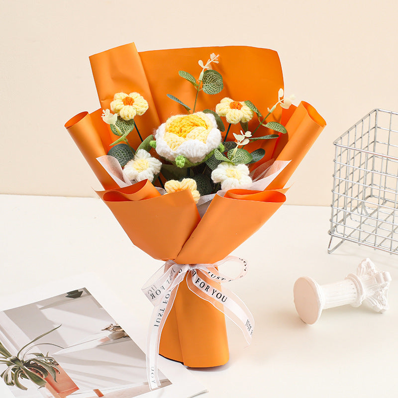 🔥【Mother's Day Special Offer!】🔥Handmade Delicate Crochet Flower Bouquet
