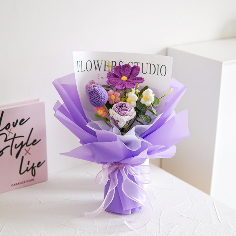 🔥【Mother's Day Special Offer!】🔥Handmade Delicate Crochet Flower Bouquet