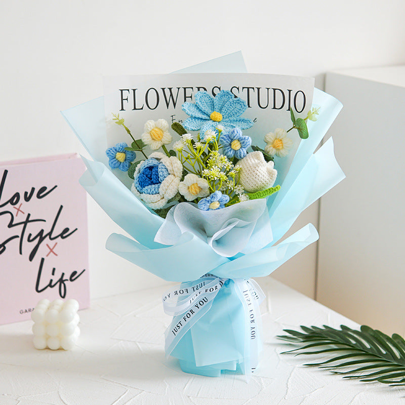 🔥【Mother's Day Special Offer!】🔥Handmade Delicate Crochet Flower Bouquet