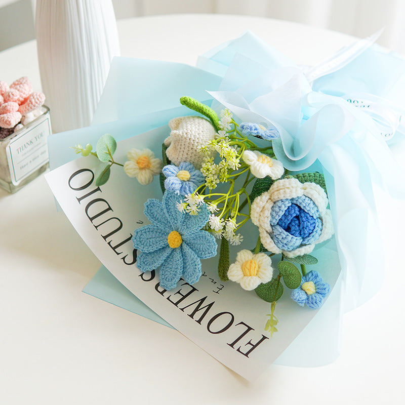 🔥【Mother's Day Special Offer!】🔥Handmade Delicate Crochet Flower Bouquet