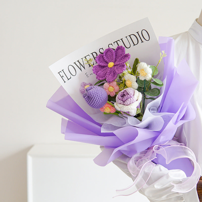 🔥【Mother's Day Special Offer!】🔥Handmade Delicate Crochet Flower Bouquet