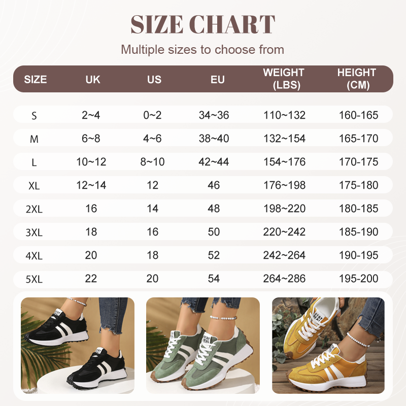 Women's Casual Non-Slip Chunky Sneakers