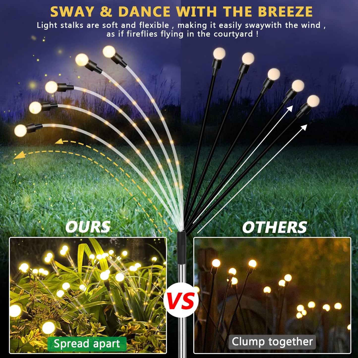 Solar Powered Firefly Light