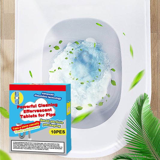 ❤️ BUY 1 GET 1 FREE! 🚰 Powerful Pipe Cleaning Effervescent Tablets – Dissolves hair & grease, deodorizes & antibacterial – For sinks, toilets & floor drains ✨