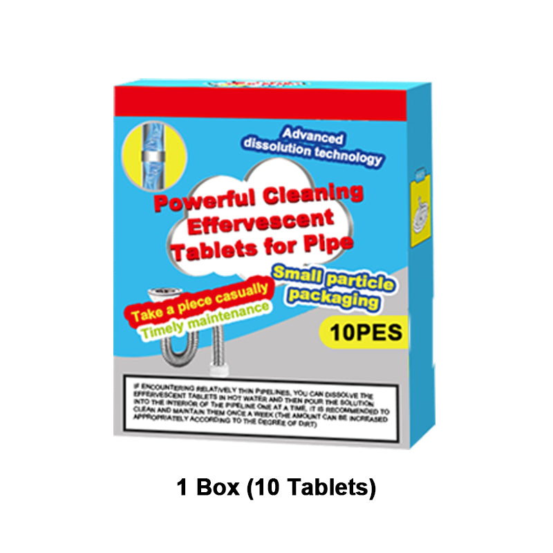 ❤️ BUY 1 GET 1 FREE! 🚰 Powerful Pipe Cleaning Effervescent Tablets – Dissolves hair & grease, deodorizes & antibacterial – For sinks, toilets & floor drains ✨