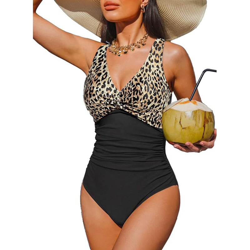 🥳2026 HOT SALE🥳💞50K+ SOLD!👵🏖️ 50% OFF! Women's One-Piece Swimsuit – Tummy control ruching, elegant twist-front. Wide straps stay put, no digging. Quick-dry fabric. Perfect for pool or beach. 🌊💕