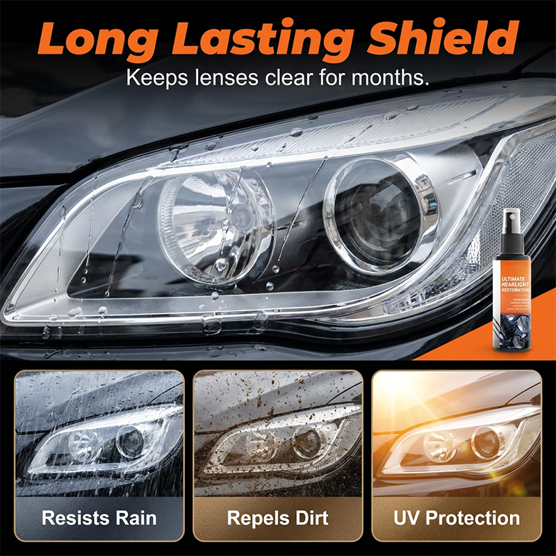 Headlight Restoration Spray Kit – Fast & Effective 🚗✨【Limited Offer】
