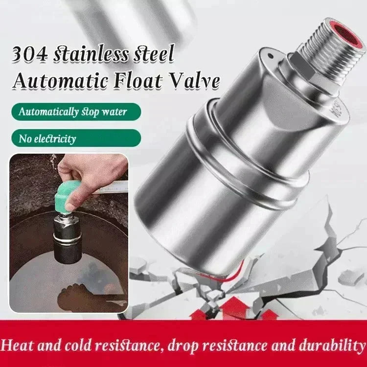 🔥50% OFF NOW! Automatic water level float valve in 304 stainless steel, fills and stops water at the right level 💧🔧✅💥