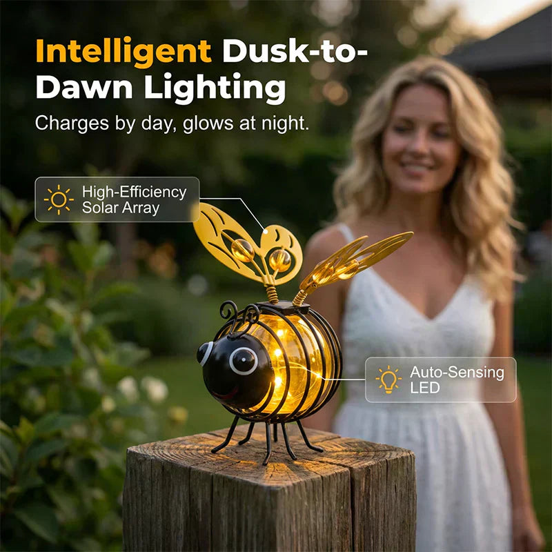 🐝 50% OFF NOW! ☀️ Outdoor Hanging Solar Bee Light – Charming garden decor, auto-on at dusk – Perfect gift for plant lovers, moms or anyone who smiles ❤️🌿✨