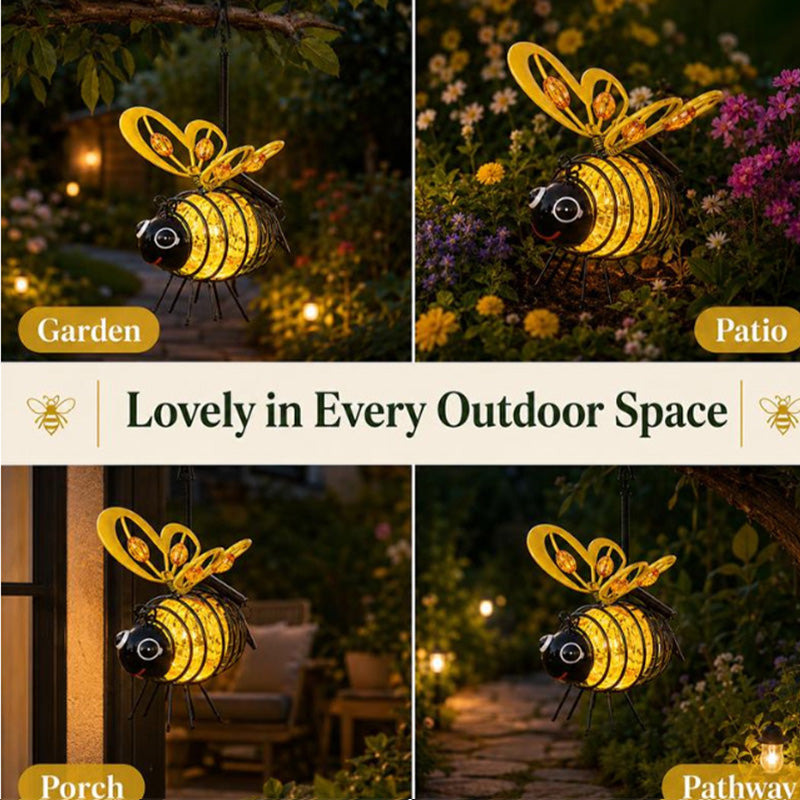 🐝 50% OFF NOW! ☀️ Outdoor Hanging Solar Bee Light – Charming garden decor, auto-on at dusk – Perfect gift for plant lovers, moms or anyone who smiles ❤️🌿✨
