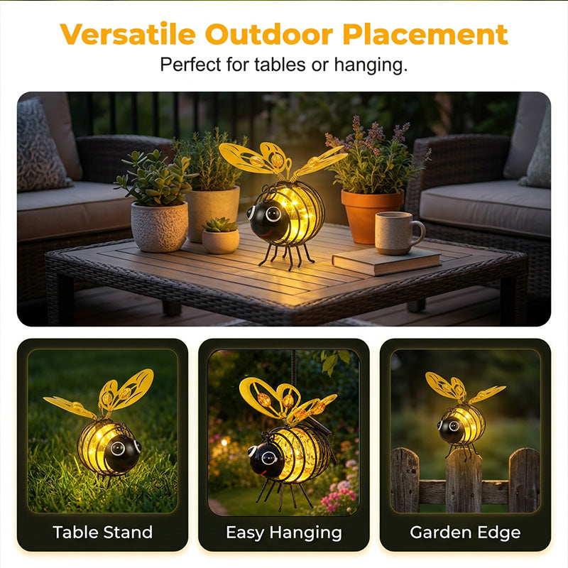 🐝 50% OFF NOW! ☀️ Outdoor Hanging Solar Bee Light – Charming garden decor, auto-on at dusk – Perfect gift for plant lovers, moms or anyone who smiles ❤️🌿✨