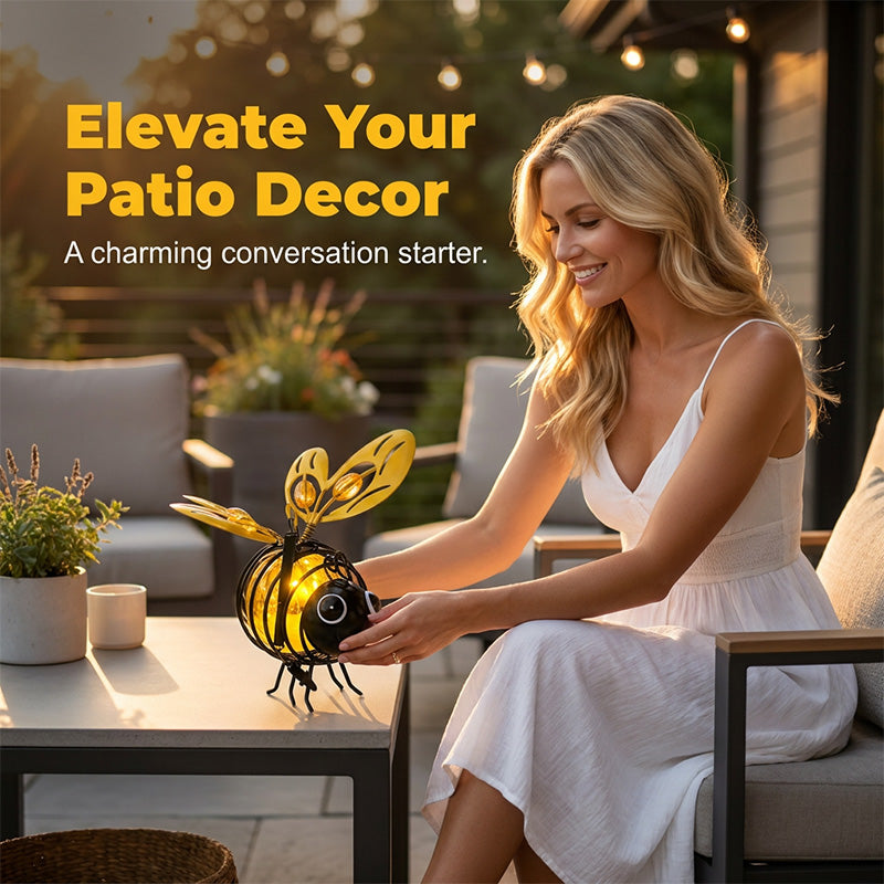 🐝 50% OFF NOW! ☀️ Outdoor Hanging Solar Bee Light – Charming garden decor, auto-on at dusk – Perfect gift for plant lovers, moms or anyone who smiles ❤️🌿✨