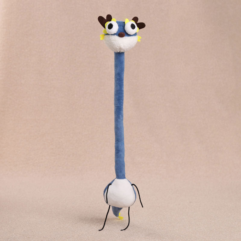 Long Neck Plush Animal Bag Pendant