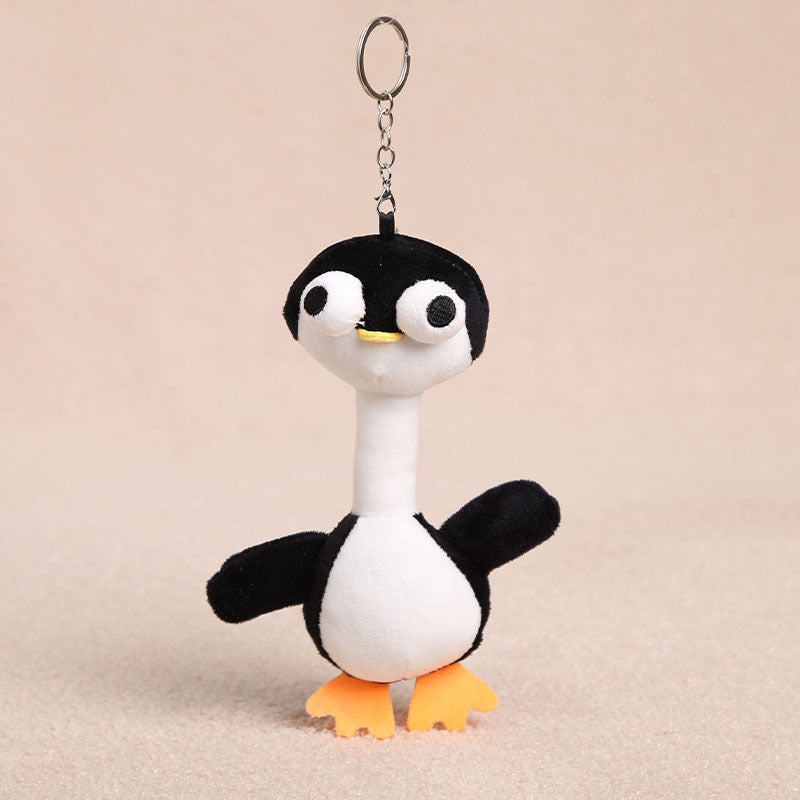 Long Neck Plush Animal Bag Pendant