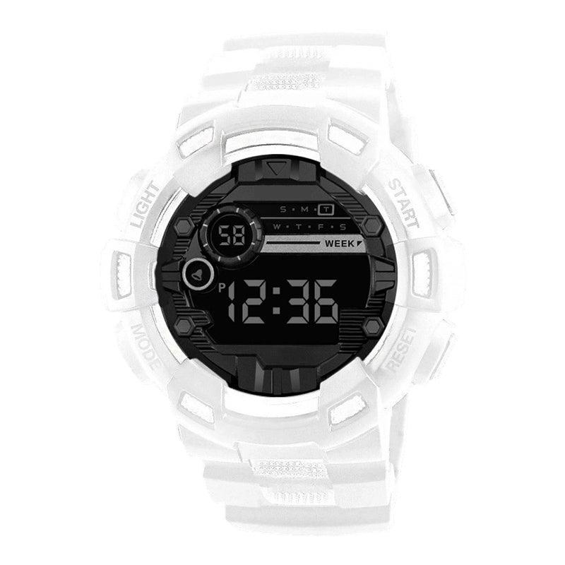 Large Dial Digital Sports Watch with LED Backlight