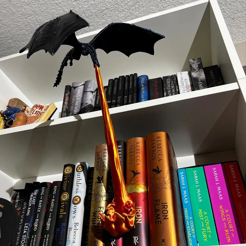 Fantasy Decorative Fired Dragon Shelves Bookends