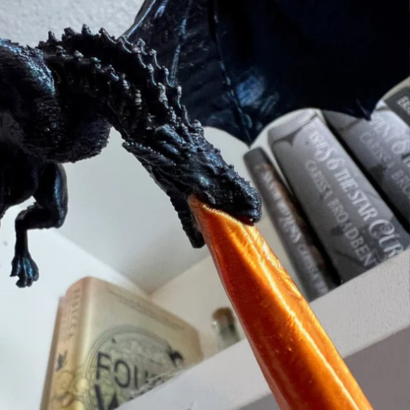 Fantasy Decorative Fired Dragon Shelves Bookends