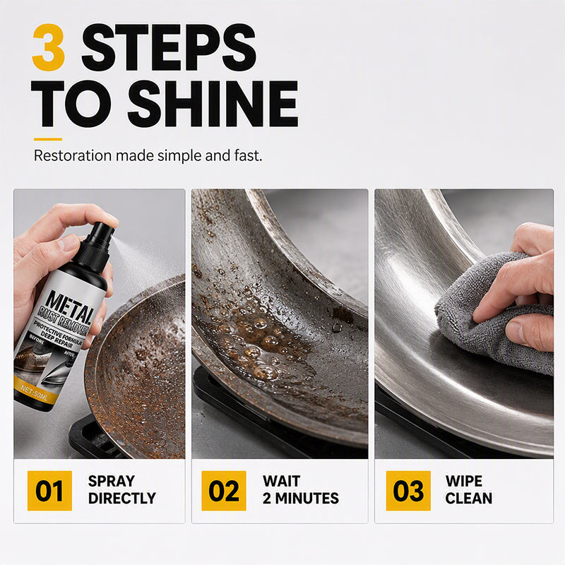 Iron Cleaner✨ Dissolve limescale & stains, restore smooth soleplate for effortless ironing.🔥 Iron Rust Removal & Polishing Spray