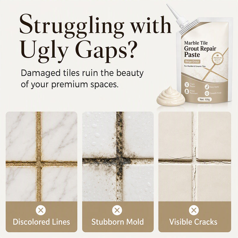 Beige Marble Tile Grout Repair Paste