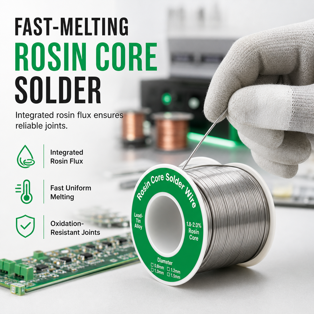 🔥50% OFF NOW! Careluxpro leaded solder wire with flux for metal soldering, reliable & easy to use 🔧🔥✅💥