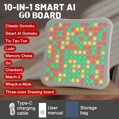 🔥50% OFF NOW! AI-powered interactive LED Go board, learn Go strategy instantly with smart guidance ⚫⚪🤖💡✅