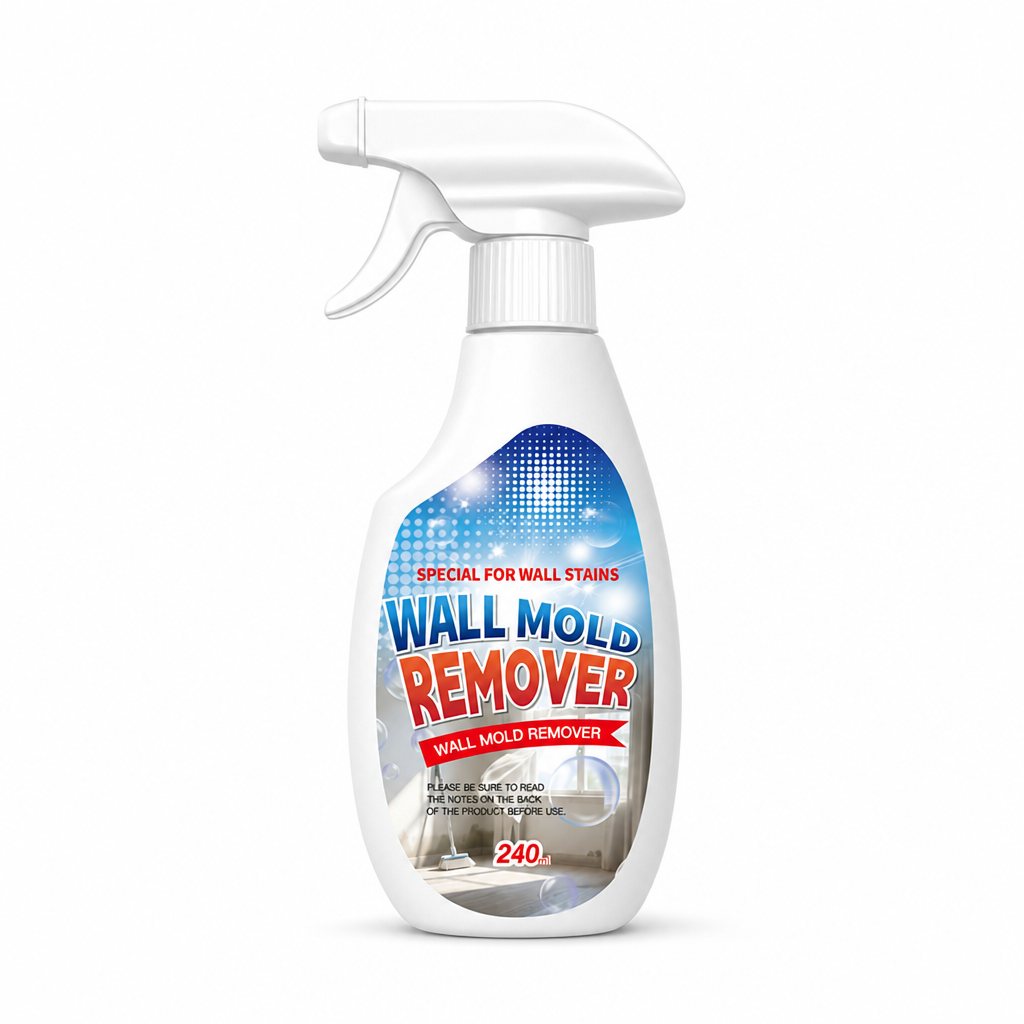 🔥50% OFF NOW! Wall mold & mildew remover spray 240ml, quick stain removal for painted walls & wallpaper 🧱✨✅💥