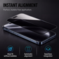 🔥50% OFF NOW! Privacy screen protector with tempered glass, auto dust removal & anti-spy protection 📱🔒✨✅💥