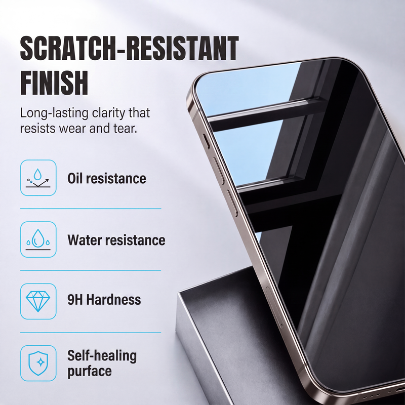🔥50% OFF NOW! Privacy screen protector with tempered glass, auto dust removal & anti-spy protection 📱🔒✨✅💥