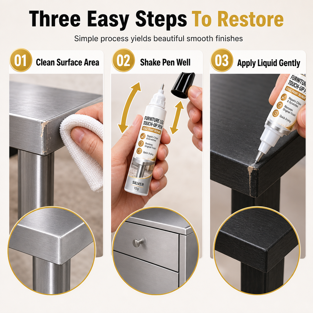 🔥50% OFF NOW! Furniture touch-up pen for scratch & chip repair on table legs and edges 🖊️✨✅💥