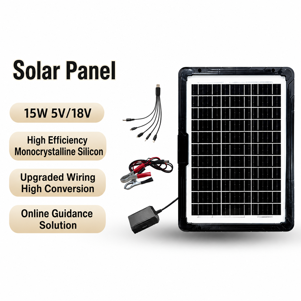🔥50% OFF NOW! Portable solar panel charger with voltage regulator, for camping & emergency power ☀️🔌✅💥
