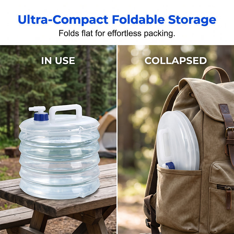 🔥50% OFF NOW! Collapsible portable camping water bucket, space-saving & easy to carry for outdoor use 💧🏕️✅💥