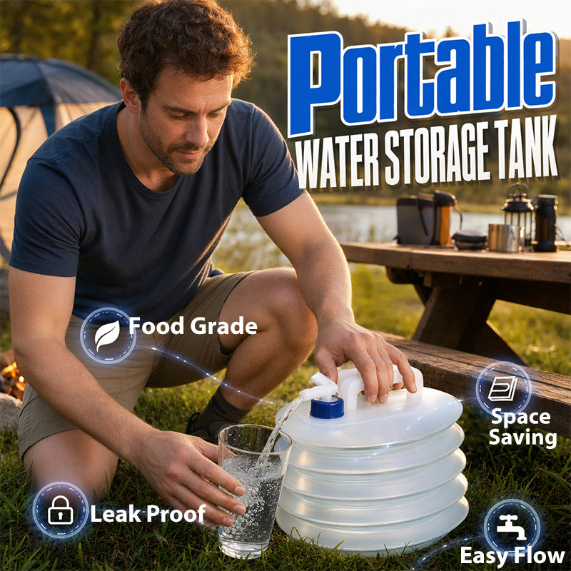 🔥50% OFF NOW! Collapsible portable camping water bucket, space-saving & easy to carry for outdoor use 💧🏕️✅💥