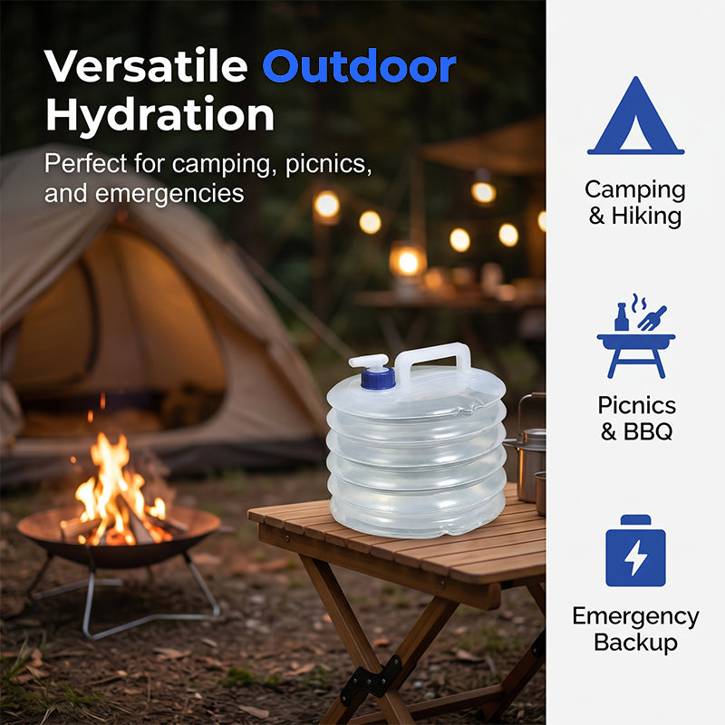 🔥50% OFF NOW! Collapsible portable camping water bucket, space-saving & easy to carry for outdoor use 💧🏕️✅💥