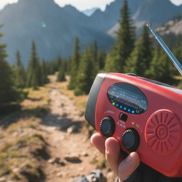 🔥50% OFF NOW! Solar emergency radio with power bank, hand crank & weather alert 📻☀️🔋✅