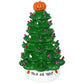 Halloween Colored lights Christmas Tree